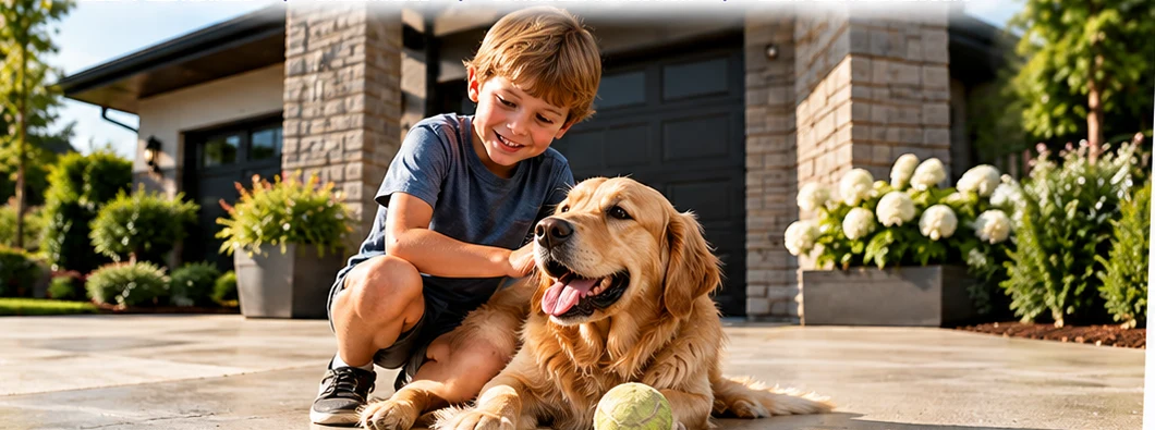 Family life on a protected outdoor surface