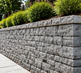 Retaining Walls protected with Nanoprotect