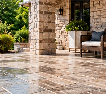 Natural Stone protected with Nanoprotect