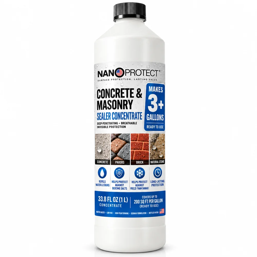 33.8 fl oz (1 L) Concentrate makes 3 Gal Ready-to-Use Nanoprotect packaging