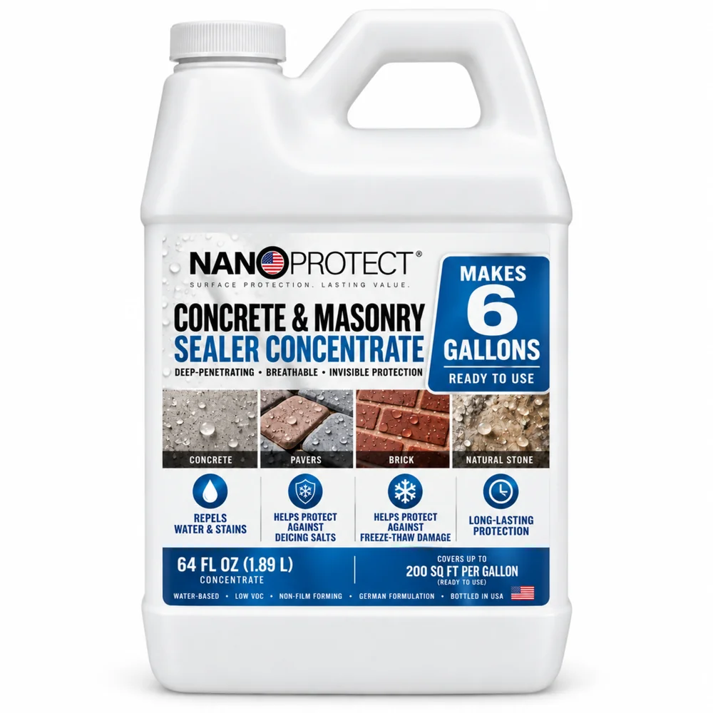 64 fl oz (1.89 L) Ultra Concentrate makes 6 Gal Ready-to-Use Nanoprotect packaging