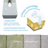 Nanoprotect concrete sealer for driveway patio paver has the 2 phase depth technology, for years long protection